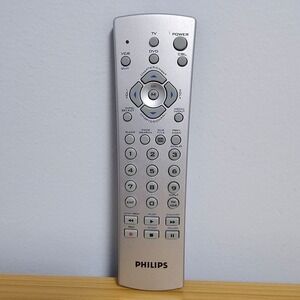 Genuine Philips Universal 3 Device TV DVD CBL Remote Control OEM CL015 Silver